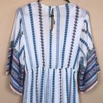 Japna  Women’s Boho Floral Multi Pattern Deep V-Neck Wide Sleeve Romper Dress Photo 6