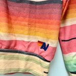 Aviator Nation  Serape Bolt Stitch Sweatshirt, Pink | Size XS Photo 3