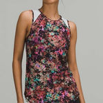 Lululemon  sculpt tank top Floral stencil blossom red multi colored size 4 Photo 0