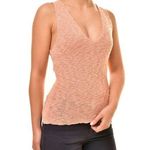 Free People Women’s Sz Small Top Georgia Knit Cami V Neck Stylish Tan OB754827 Photo 0