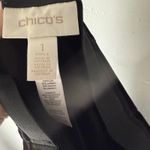 Chico's  Pants Womens S Black Velvet Ankle Stretch‎ Trousers Slim Straight Classic Photo 9