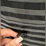 Samuel Dong Black Striped Peplum Bell Sleeve Jacket Photo 2