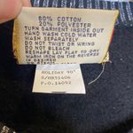 Vintage Gene Ewing BIS Jack of Clubs Metallic Sweatshirt Sz S/P Cotton 1990 Black Photo 3