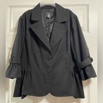 Portrait Women’s Black 2 Buttons Blazer Size 12 Photo 0