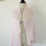 The Limited  Light Pink Mohair Blend Wide Neck Scarf Wrap Knit New With Tags Photo 0