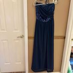 Chi Chi London Chi Chi Sequin Evening Gown Sweetheart Convertible Chiffon dress navy blue 8 Photo 1