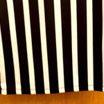 H&M black and white stripe long sleeve midi dress Photo 11