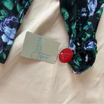 Belle Sky Belle Sky Chiffon Floral Print Strappy V-Neck Long Sleeve Faux Wrap Blouse L Photo 14