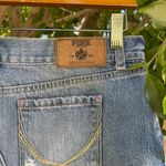 Victoria's Secret  Pink Denim Skirt Womens 2 XS Blue Mini Distressed Y2k Frayed Photo 7