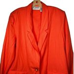 Liz Baker Vintage  Essentials Orange Blazer Photo 1