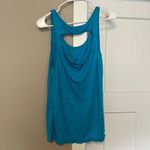 Blue Relaxed Cut Out Tank Top Photo 2