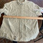12th Tribe ‎ Tan Lightweight Denim Shirt Jacket western distressed Yellowstone Photo 6