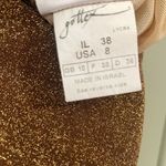 Gottex VINTAGE SQUARE NECK SEXY PINUP GLITTER BRONZE 1 PC BATHING SUIT S Photo 5