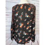 Miss Me  Western Blouse Shirt‎ Medium Long sleeve Western Metallic Floral Viscose Photo 1