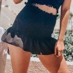 Boutique Black Ruched Skirt Photo 0