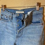 Levi's  WEDGIE straight Denim Button Fly Distressed High Rise Jeans Size 27 Photo 1