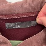 prAna  Twisty maroon velvet fleece pullover sweatshirt Photo 1