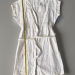 Boden Linen Midi Shirt Dress 6R Button Down Short Sleeve Pockets Tie Waist Size 6 Photo 9