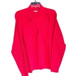 NWT Chic Red Cowl Neck Sweater w/ Cutouts From The Drop Size 2X Photo 5