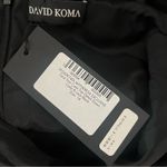 NEW NWT David Koma Lace Trim Cami Top Detail Gown Cady & Lace In Black Size 10 Photo 10