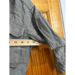 Womens Kith Cropped Military Style Utility Green Button Shacket Size XS Photo 7