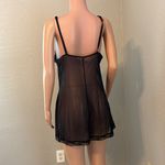 Victoria's Secret  Sexy Jersey w Lace Babydoll Chemise Nightie Gown L BLACK #117 Photo 3