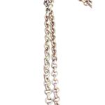 Yarnologist Gold Tone Necklace Disc Charms Rhinestone Accent Layer Multi Chain Photo 2