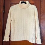 Tommy Hilfiger Butter yellow cotton Cable Knit Turtleneck Sweater Photo 0
