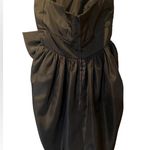 Talbots 🥳 HOST PICK Vintage Kappi 80’s Black Taffeta Strapless Dress Size SP Photo 2