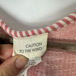 Urban Outfitters Caution to‎ the Wind Dress S Pink Stripe Tie Front Vintage 90s Y2K Preppy Boho Photo 1