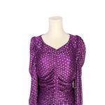 For Love & Lemons  -  La Villette Metallic Polka Dot Mini Dress Purple Sz M Photo 5