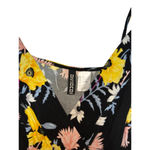 H & M Divided Floral Faux Wrap Maxi Dress Spaghetti Strap Black 2 Photo 2