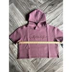 Alphalete  Woman’s  ELMTS Half Sleeve Crop Hoodie - Mauve , Size Small Photo 2