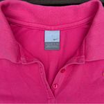 Nike Vintage Y2K Pink Grey Tag Polo Golf Shirt w/ Yellow Trim and Embroidery Photo 2
