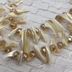 Amrita Singh Shell Crystal Statement Necklace Photo 3