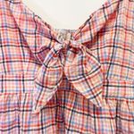 Loft NWT Gingham Tie Front Cami in Solar Tangerine Pink Plaid Size XS Y2K NEW Photo 8