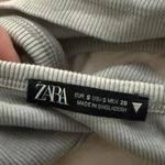 ZARA Gray Ribbed Sports Bra Photo 2