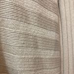 Vintage Sirio Italy Merino Wool Knit Beige Cream Button Fringe Cardigan Sweater Size L Photo 5