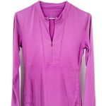 Athleta  Purple Zip Ruched Tie Tidal Guard UPF Beach Athletic Long sleeve Dress Photo 2