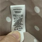 EXPRESS  Mauve and White Polka Dot Button-Down Shirt Sz S Photo 7