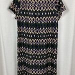 Jude Connally Navy Blue&Olive Green Short Sleeve Ella Shift Dress Sz.S Blue Photo 7