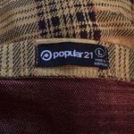 Popular 21 Yellow Plaid Suspender Skirt Photo 3