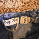 Indigo Rein  Denim Shorts Distressed High‎ Waist Casual Blue Size 7 Photo 1