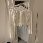 Topshop  Cream Women's Tie Top Photo 1