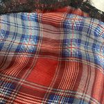 Timing red white and blue flannel tank top Photo 3