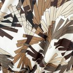 Lapis Womens Top Size L Brown Beige Abstract Draped Boho Artsy Retro Office Size L Photo 5