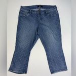 Torrid  Heart Polka Dotted Capris Denim Jean Size 24 Photo 0