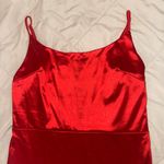 Silk red night dress Size L Photo 1