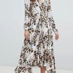 Free People Tough Love Floral Print Midi Shirt Dress Size 0 Lightweight **FLAW** Photo 3