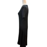 ZARA  Women's Black Maxi Dress Ribbed Knit Short Sleeve‎ Casual Elegant Photo 3
